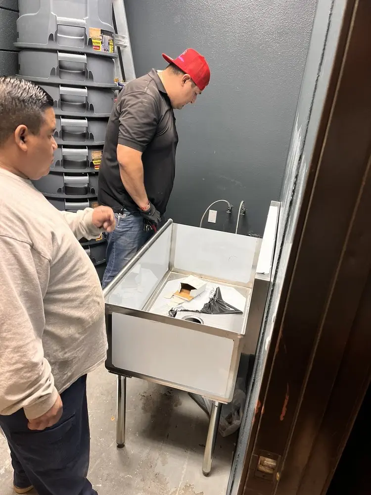 Commercial plumbing and sink installation in Bellflower